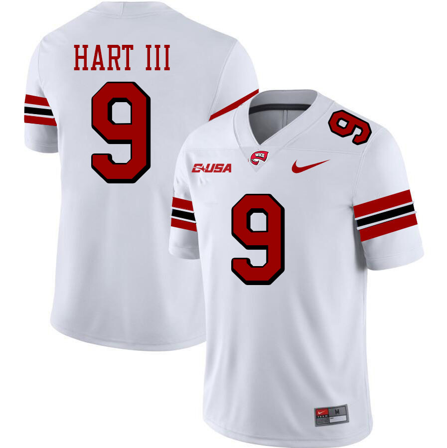 George Hart III WKU Jersey,Western Kentucky Hilltoppers #9 George Hart III Jersey Youth-White